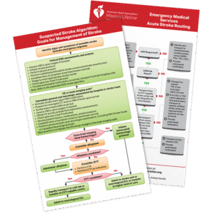 Suspected Stroke Algorithm and Emergency Medical Services Acute Stroke Routing Card (25-pack)